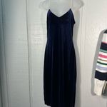 Sam Edelman  Blue Velvet Spaghetti Straps Slip Dress Size 6 NWT Photo 2