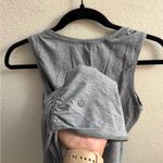 Lululemon  Cinch It Dress Heathered Medium Grey Size 4 Athletic Layer Fall Casual Photo 4