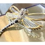 Dragonfly Pendant Brooch Pin Filigree New Firefly Jewelry Festive Hope … Gold Photo 3