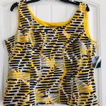 Kasper Helix Scuba Crepe Top, Size 12, NEW w/Tag Yellow Photo 9