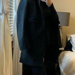 J.Crew  wool charcoal grey mid length women’s pea coat size medium! Photo 1