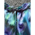 Roz & Ali  Women's Purple/Green floral sleeveless blouse size‎ 2X Photo 8