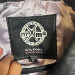 Vintage Wilson's black leather belted jacket Size M Photo 2