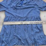 Karlie  Tiered Mini Dress Long Sleeve Ruffle Neck Geometric Print Large Photo 8