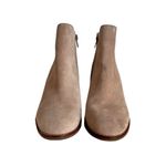 Crown Vintage Boots Sz 8 M Cindy Ankle Booties Heels Casual Tan Suede Leather Photo 2