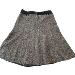 Armani Collezioni Skater Skirt Size 10 Black & White Marl with belt loops Photo 1