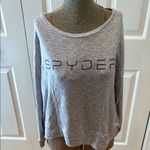 Spyder  heathered gray crewneck long sleep relaxed style shirt Photo 1