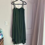 ZARA  Green High Low Sundress for Wedding Guest Photo 3