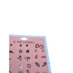 18 Pair Pierced Earring Set Fashion Feminine Heart Cross Flower Photo 4