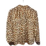 Kate Spade  New York Leopard Print Button Down Blouse Top Shirt Photo 7