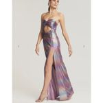 Retrofête Retrofete Soleil Dress Lilau Lilac Aurora Iridescent Womens New X-Large Photo 12