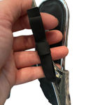 Christian Siriano Sage Kitten Heel Silver Slingback Black Bow pointy toe Holiday Size 9 Photo 10