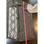 PBJ Sport Artsy Boho Lagenlook‎ Cardigan Sweater Womens XL Asymmetrical Logom Brown Photo 9