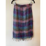 Jeanne Delahaye Vintage Mohair Vest with Matching Skirt Purple Size Small Photo 1