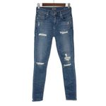 A Gold E Sophie High Rise Jeans 26 Distressed Stretch Denim‎ In Cannes Revolve Photo 4