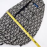 KAVU  Rope Crossbody Bag Cotton Canvas Black White Geometric Aztec Travel Pack Photo 8