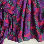 Ulla Johnson Tulia Printed Cotton Top In Purple Photo 9