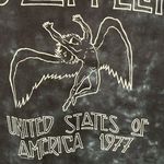 Urban Outfitters Led Zeppelin navy blue tie dye band tee M Photo 2