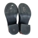 ASOS Design Black Chunky Block Heeled Ankle Booties Metal Chain Trim Size 5 Photo 6