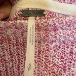 Free People Pink Marled Knit Sweater Soft Girl Preppy Boho Casual Cozy S Photo 2