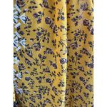 Ashley Mason Mason‎ & Belle Mustard Floral Embroidered Peasant Blouse Size M Photo 4