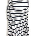 Three Dots Striped Maxi Dress White Navy XS Photo 10