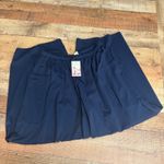 Halara  NEW Wmn Navy Blue Pull-On Palazzo Flowy Wide Leg Pants Sz L Drawstring Photo 3