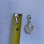 Silver "June Mom" Charm With Lobster Clasp & Rhinestone Heart Accent Photo 4