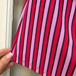 Anne cole  | Dark Pink & Lavender Stripe Tankini Swimsuit Top Size XS NWT Beach Photo 6