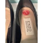 Enzo Angiolini Women's Liberty Leather Black Slip On Flats Square Toe 5.5M S-262 Photo 2