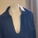 Peter Millar  Navy Women's Corinne Collard Top Size M Photo 4