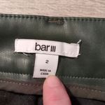 Bar III Faux Leather Amazon Jungle Cargo Pants Size 2 Photo 4