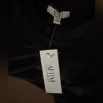 AFRM Black Sheer Midi Dress NWT Large Photo 2