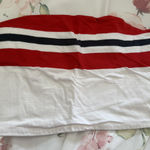 Garage Red, White & Navy Striped Bandeau Top Photo 0