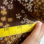 No Comment Brown Ditsy Floral Top, Cottagecore,‎ Coquette, Y2K, Vintage, Academia, Large Photo 4