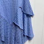 Free People mini dress or maxi top floral lace asymmetrical ruffled Medium Photo 3