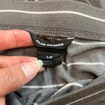 Club Monaco  Gray & White Striped Maxi‎ Skirt Photo 3