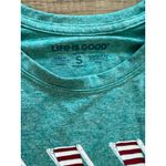 Life is Good  Long Sleeve Performance Shirt Beach Chair Americana Flag Small Photo 2