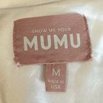 Show Me Your Mumu Jasmine White Satin Halter Maxi Dress Size Medium Photo 8