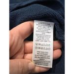 Free People  Navy Blue Criss Cross Tunic Sweater Side Slit Women's size S Photo 6