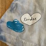 BSR By Samii Ryan Crop Tie Dye Angel Tee in Gray & Blue Photo 3