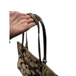 Coach Y2K  21188 Signature C Poppy Khaki Multicolor Logo Canvas Leather Trim Bag Photo 5