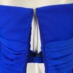 David's Bridal Womens Bridesmaid Party Dress Chiffon Layered Skirt Blue Size 14 Photo 5