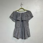 Rebecca Taylor  Gray Jaguar V-Neck Silk Blouse Sz 4 NWT Photo 10