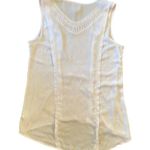 Anthropologie  Maeve White Braided V-Neck Top Women’s Size Large Photo 8