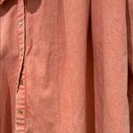 Free People Charlie denim Pink Button-Up Shirt with Peter Pan Collar medium Photo 3