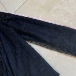 Vintage JMD New York 100% Silk Black Open Cardigan Jacket Size XL Photo 7