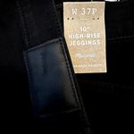 Madewell Roadtripper Jeggings 10" High-Rise Button-Front 5-Pocket Black 37P NWT Photo 3