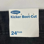 Old Navy NWT KICKER BOOT CUT WO SIZE 24 PLUS BLACK JEANS Photo 5