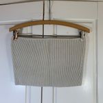 Babaton  Beige Ribbed Knit Tube Top Bandeau M Neutral Basic Capule Layering Photo 1